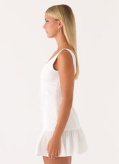 Gretel Mini Dress - White