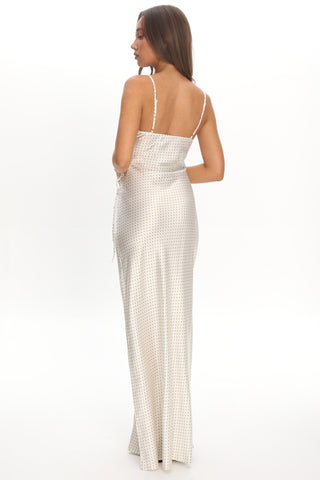 ShirtJersey About A Girl Maxi Dress Porcelain Polka