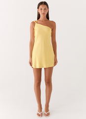 Lights Out Mini Dress - Yellow