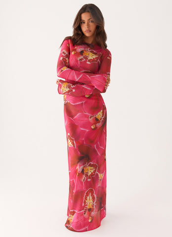 Lorde Maxi Dress - Orchid Pink