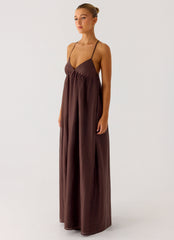Losario Maxi Dress - Cool Chocolate