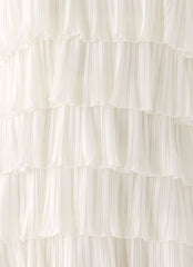 Lunar Bloom Mini Dress - Ivory