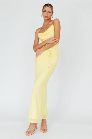 Teava Laced Waist Maxi Dress Butter
