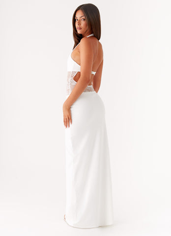 Main Focus Maxi Dress - White
