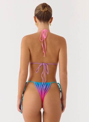 Natti Shell Halter Bikini Top - Disco Ombre