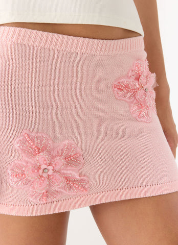 Neverland Mini Skirt - Baby Pink