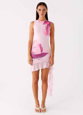 Normandy Mini Dress - Pastel Pink