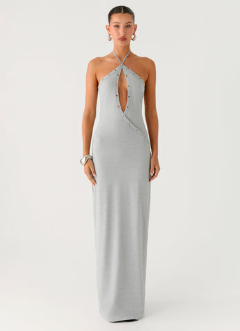 Off The Bass Maxi Dress - Grey