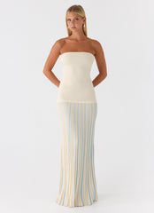 Otillie Knit Maxi Dress - Yellow