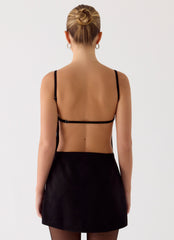 Play With Fire Mini Dress - Black