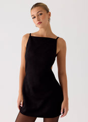 Play With Fire Mini Dress - Black