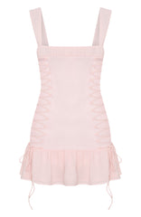 Rush In Mini Dress Baby Pink