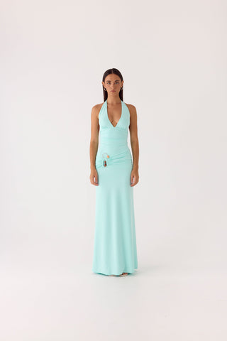 Rhia Halter Maxi Dress - Mint