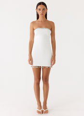 Rhiellie Strapless Mini Dress - White