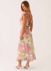 Role Model Maxi Dress - Yellow Peony