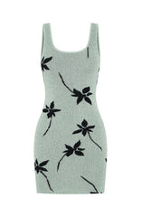 Sheer Bliss Knit Mini Dress Mint