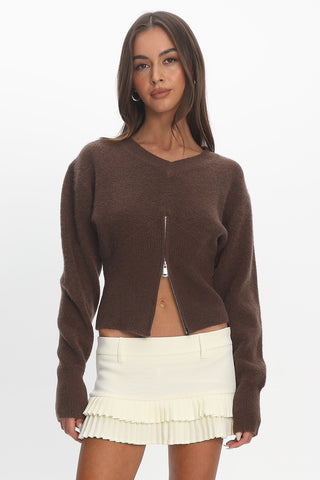 ShirtJersey Double Ruffle Mini Skort Soft Lemon