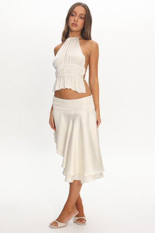 ShirtJersey Legacy Midi Skirt Ivory