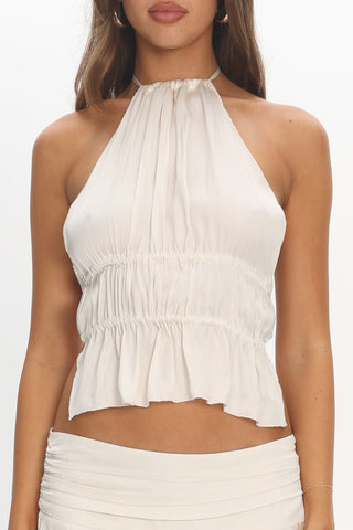 ShirtJersey Legacy Halter Top Ivory