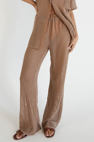 ShirtJersey Hyams Long Knit Pants Mocha