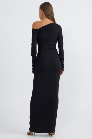 ShirtJersey Reya Maxi Dress Black