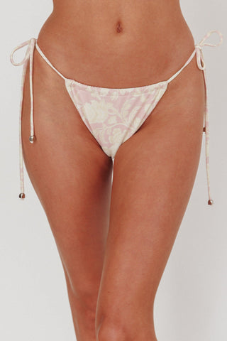Janina String Tie Bikini Bottom Paisley Floral
