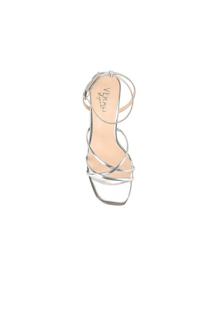 ShirtJersey Penelope Strappy Sandals Silver Metallic