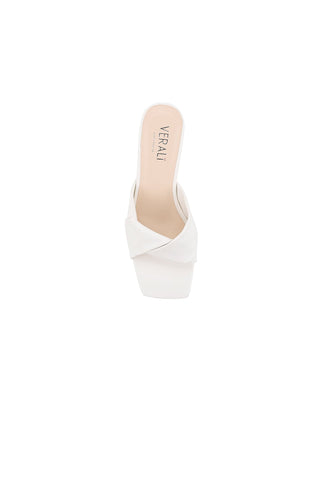 ShirtJersey Stella Block Heel Mules Chalk Smooth