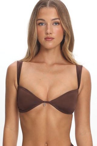 ShirtJersey Lila Top Chocolate