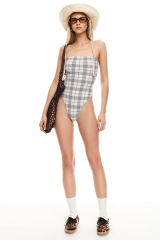 ShirtJersey Gigi One Piece Beige Plaid