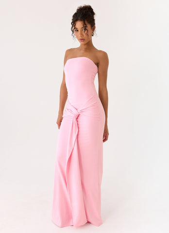 Sandrine Strapless Maxi Dress - Pink