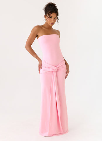 Sandrine Strapless Maxi Dress - Pink