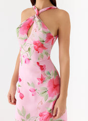 Serafim Chiffon Maxi Dress - Petal Soleil