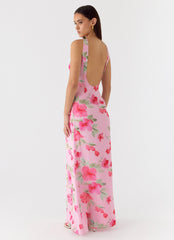Serafim Chiffon Maxi Dress - Petal Soleil