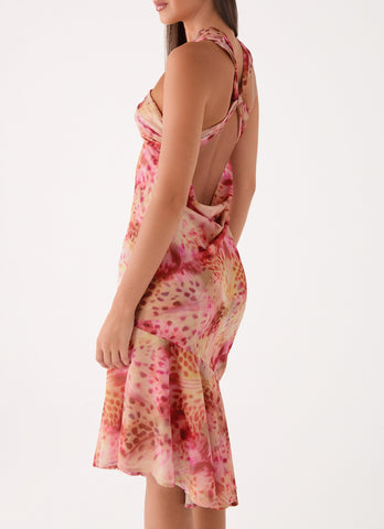 Sinnie Midi Dress - Botanic Cheetah