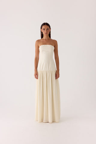 Slowing Tide Maxi Dress - Ivory