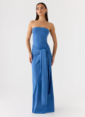 Stole My Heart Maxi Dress - Washed Navy