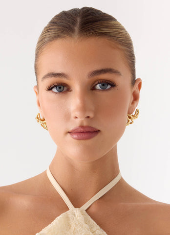Sunpetal Earrings - Gold