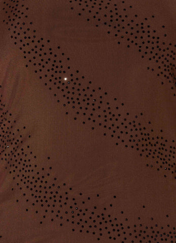 Sweet Sky Beaded Top - Chocolate