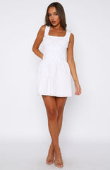 Sassy But Cute Mini Dress White