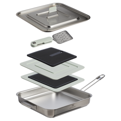 The Wildfare Pro Square Pan Cookset 5-piece set
