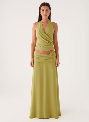Willowmena Maxi Skirt - Lime