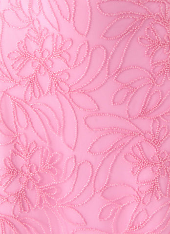 Wonyoung Beaded Maxi Dress - Pink