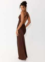 Zandie Maxi Dress - Chocolate Torte