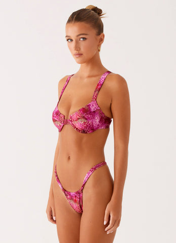 Airlie Scrunch Bikini Bottoms - Lavender Lagoon