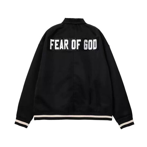 Fifth Collection Half Zip Satin Coaches Jacket justin bieber same style