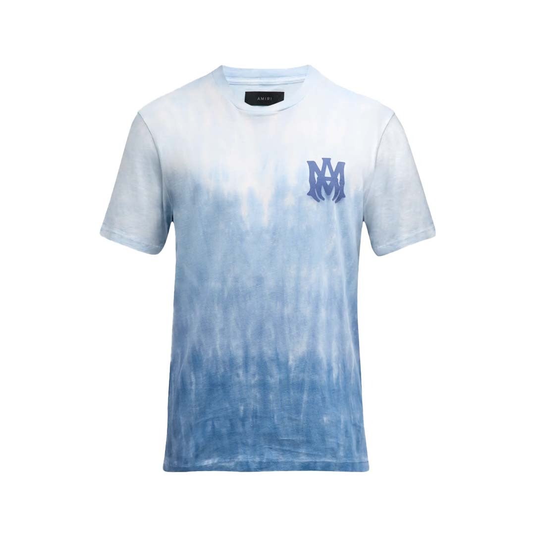 Amiri Logo Dip Dyed Tee Blue