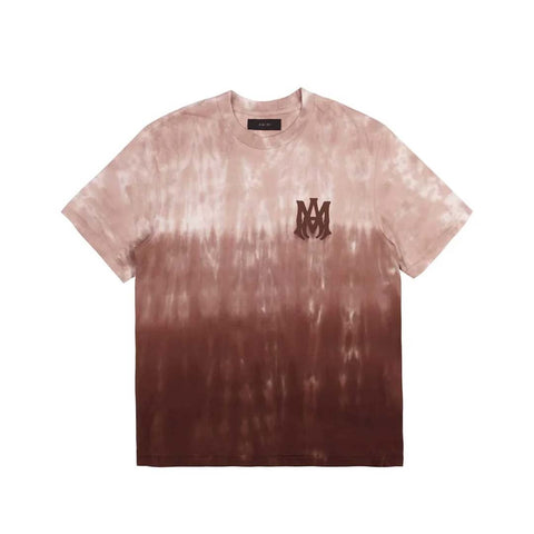 Amiri Logo Dip Dyed Tee Brown