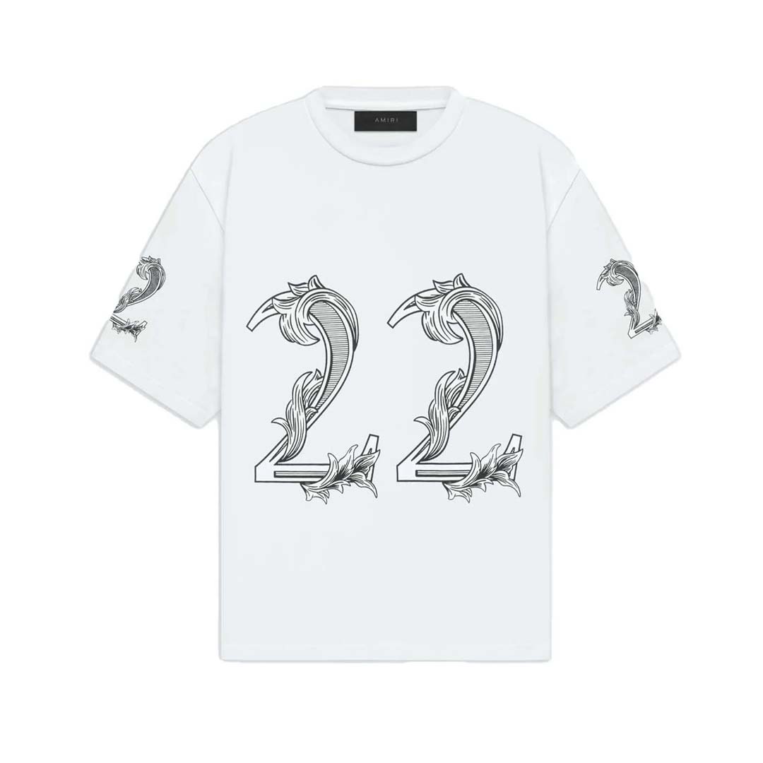 Amiri Oversized 22 Tee White