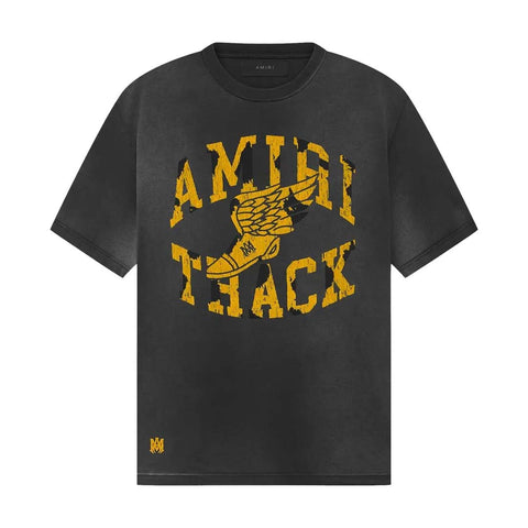 Amiri Track Tee 'Faded Black'